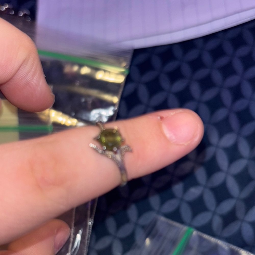 Elegant Green Gemstone Ring